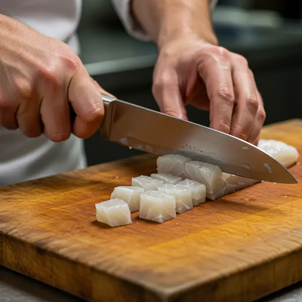 Ceviche Description in Spanish: A Zesty Dive Into Latin Flavor ceviche description in spanish Cutting fish for ceviche description in Spanish
