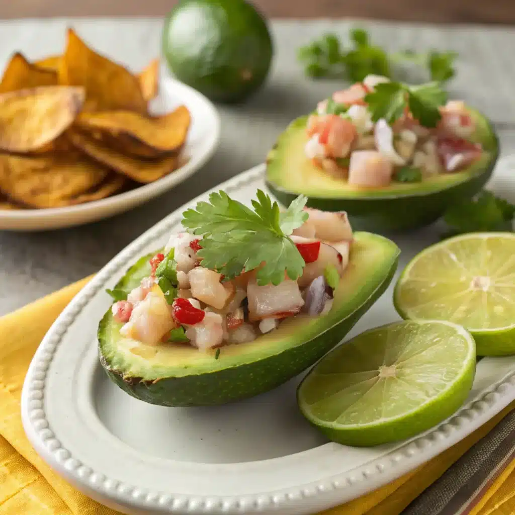 Chilean Ceviche: A Fresh, Soulful Taste of the Pacific Chilean Ceviche Chilean ceviche served in avocado