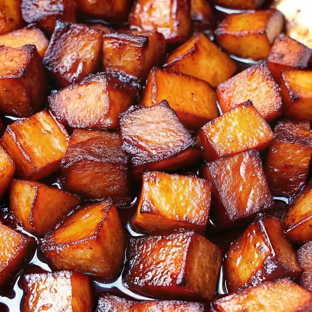 Honey Roasted Sweet Potatoes: A Simple Side Dish That Steals the Show Honey Roasted Sweet Potatoes Close-up of honey roasted sweet potatoes with caramelized glaze
